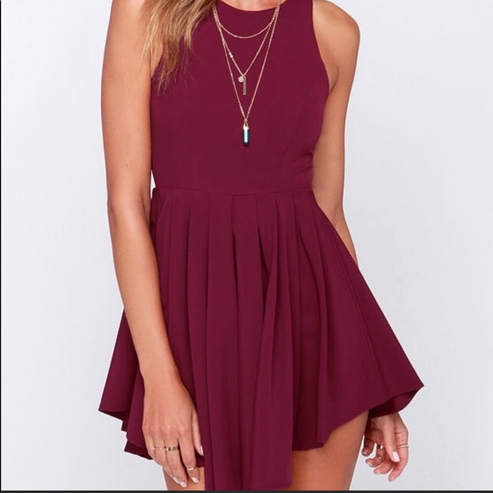 Lulu’s Maroon Romper/Dress